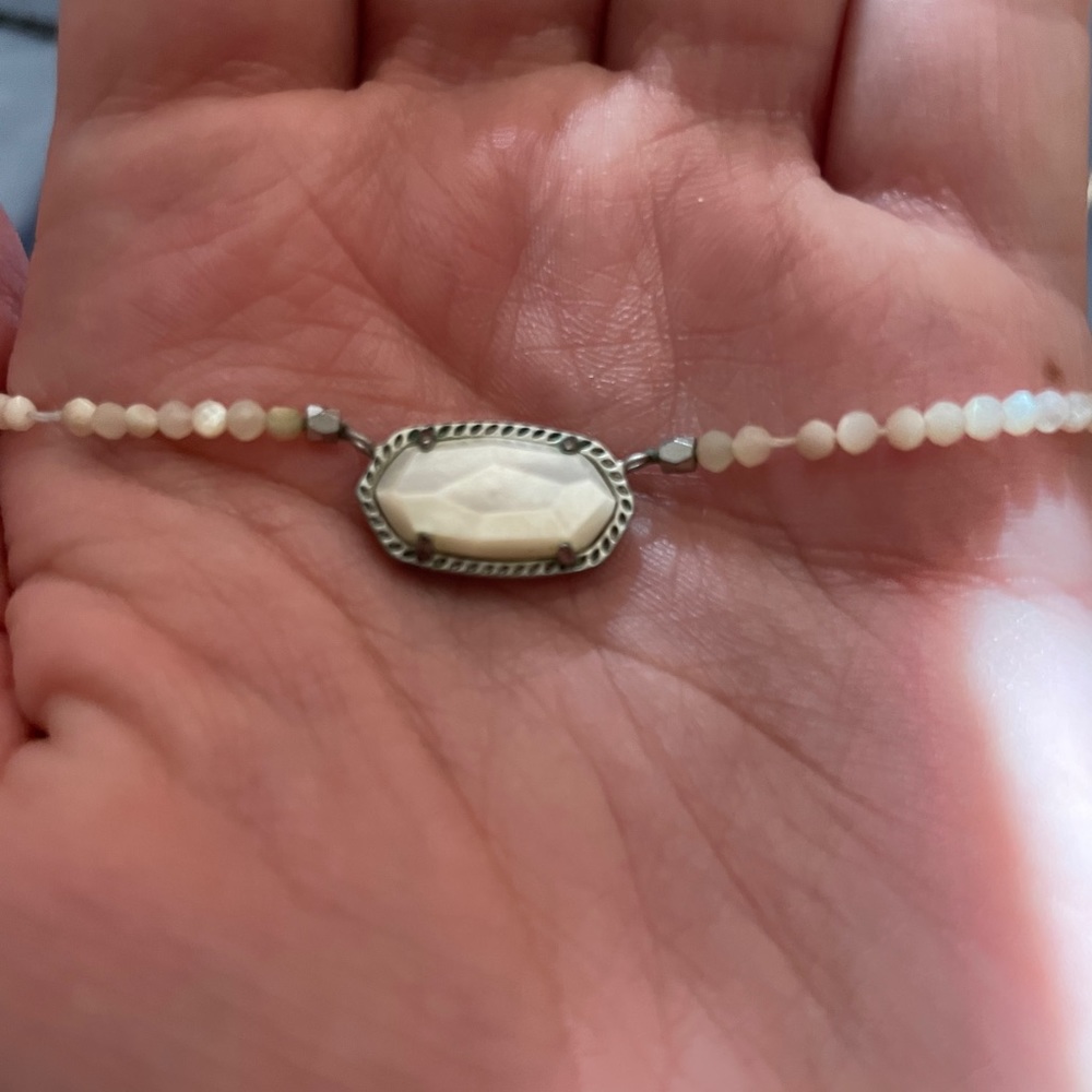 Custom beaded Elisa! White